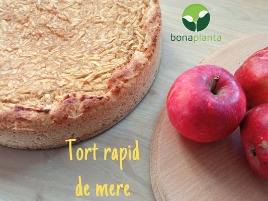 Tort rapid de mere – cu rețetă