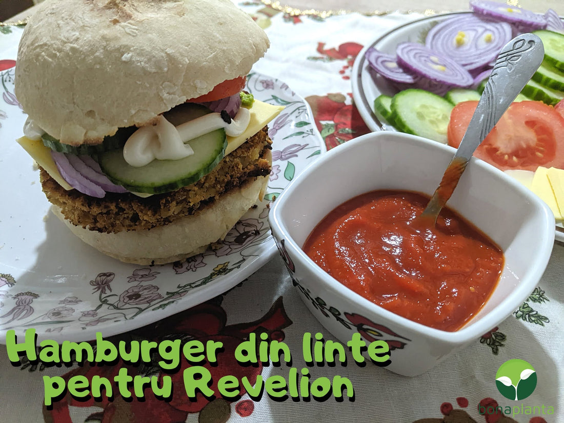 Hamburger din linte pentru Revelion sau orice ocazie