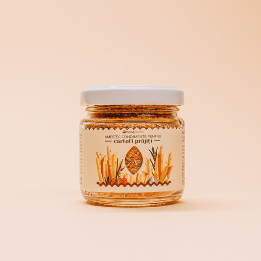 Amestec condimente pentru cartofi prăjiți (100 % natural) - Fără sare, zahăr, aditivi E-uri, adăugați