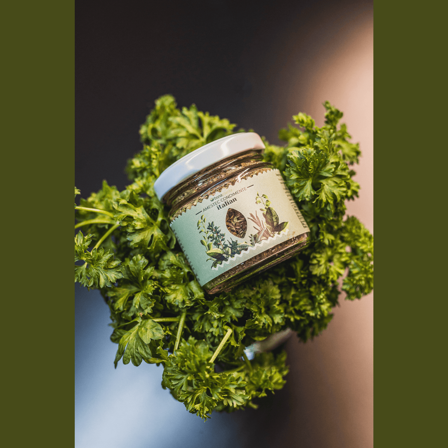 Amestec italian de condimente verzi (100 % natural) - Fără sare, zahăr, aditivi, E-uri adăugați