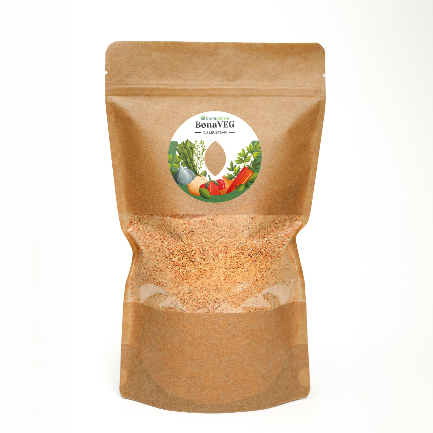 BonaVEG cu Leuștean (Mix de legume uscate) măcinat - Fără sare, zahăr, aditivi