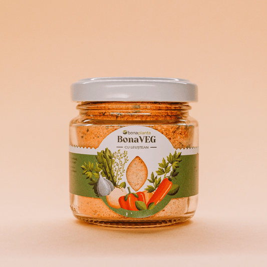 BonaVEG cu Leuștean (Mix de legume uscate) măcinat - Fără sare, zahăr, aditivi