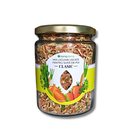 Condimente pentru Supă de Pui CLASIC - În bucăți mari de legume -  Fără sare, zahăr, aditivi