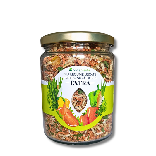Condimente pentru Supă de Pui EXTRA - În bucăți mari de legume - Fără sare, zahăr, aditivi