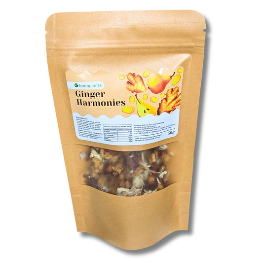 Ginger Harmonies (100 % natural)  Fără sare, zahăr, aditivi, E-uri adăugați