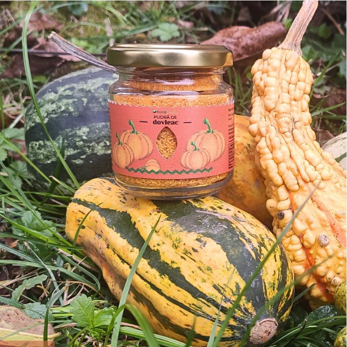 Pudră de dovleac (100 % natural) - Fără sare, zahăr, aditivi E-uri, adăugați