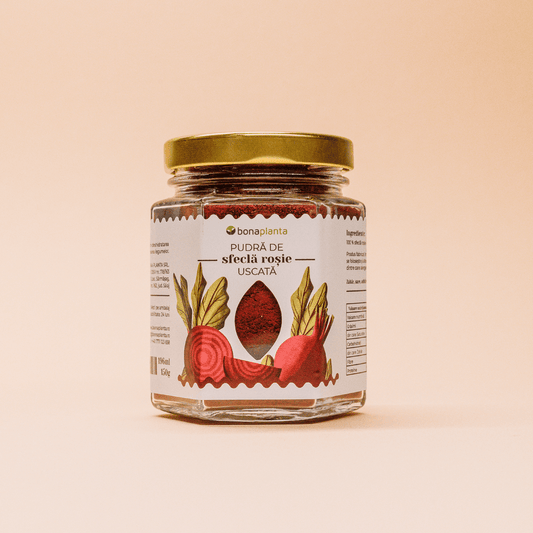 Pudră de sfeclă roșie uscată (100 % sfeclă r.) - Fără sare, zahăr, aditivi, E-uri adăugați