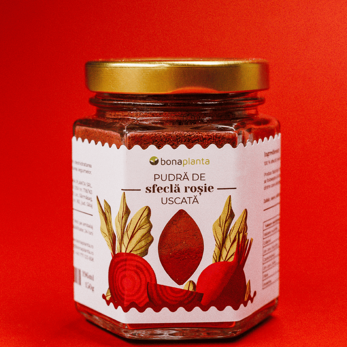 Pudră de sfeclă roșie uscată (100 % sfeclă r.) - Fără sare, zahăr, aditivi, E-uri adăugați
