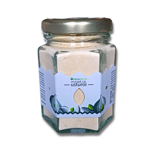 Pudră de usturoi (100 % natural) - Fără sare, zahăr, aditivi, E-uri adăugați