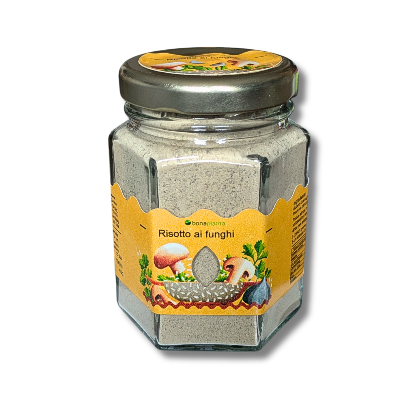 Risotto ai funghi - Condiment pentru risotto de ciuperci cu orez - Fără sare, zahăr, aditivi E-uri, adăugați