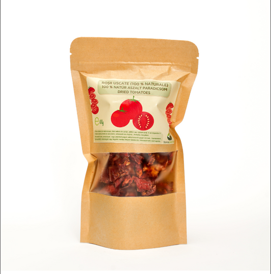 Roșii uscate (100 % natural)  - fără zahăr, sare, aditivi adăugați